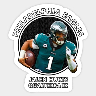 JALEN HURTS - QB - PHILADELPHIA EAGLES Sticker